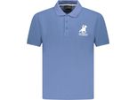 Polo Da Uomo Blu: Maniche Corte Con Ricamo E 3 Bottoni