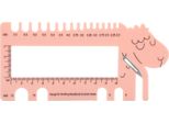 Righello Forma Di Pecora In Plastica Maglia All'uncinetto - Misuratore Di Filo Per Maglieria Strumento Di Misurazione Della Tessitura