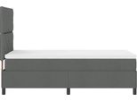 Vidaxl Letto A Molle Con Materasso Grigio Scuro 100 X 200 Cm In Tessuto