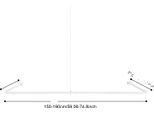 Binario Per Tenda Da Doccia, A U, Lunghezza Regolabile, Montaggio A Parete, Bianco