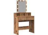 Syfax™ Tavolo Da Trucco Con Cassetto Legno Vecchio 80 X 41 X 144.5 Cm