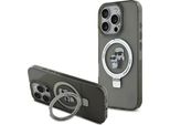 Karl Lagerfeld Ringstand Karl And Choupette Magsafe Iphone 16 Pro Max Custodia Per Cellulare Grigio Grigio Taglia Unica