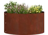 Vidaxl Anello Per Piante 5 Pezzi Marrone 40 X 40 X 20 Cm Acciaio Resistente Alle Intemperie