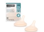 Suavinex Confezione Da 2 Tettarelle Zero Zero Anti Colic Tettarella Di Ricambio Per Biberon 2 Medium Efficient