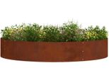 Vidaxl Anello Per Piante 5 Pezzi Marrone 120 X 120 X 20 Cm Acciaio Resistente Alle Intemperie