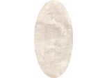 Tappeti Ovali Vidaxl Huarte Beige 100 X 200 Cm 100% Poliestere