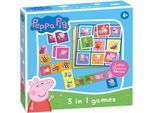 Tattica Peppa Pig 3 In 1 Lotto, Domino, Memo