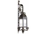 Casa Padrino Applique Da Esterno Barocco Marrone H. 150 Cm - Illuminazione Barocca Da Esterno
