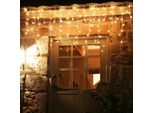 Catena Luminosa Natalizia A Led A Forma Di Ghiacciolo, Illuminazione Led Per Feste, Giardini, Palchi E Decorazioni Esterne
