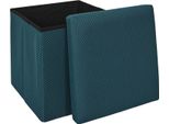 Howhomely Sgabello Blu Puff 38 X 38 X 38 Cm Pouf