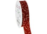 Nastro Decorativo Nastro Di Seta Oro Rosso 15Mm 20M Nastro Regalo Natale