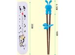 1 Paio Di Bambini Bacchette Di Legno Cartoon Bambini Bacchette Apprendimento Facile Da Usare Bacchette Di Formazione Per I Bambini Bambini