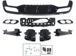 Diffusore Paraurti Posteriore Con Terminali Di Scarico – Per Mercedes-Benz Classe E W213 E300/E43 (2016–2020) – Look Amg – Nero