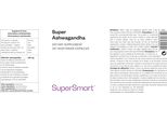 Supersmart Super Ashwagandha Dietary Supplement - 120 Caps. Veg.