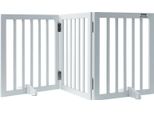 Cancello Per Cani Recinto Per Animali Cancello Di Sicurezza Per Bambini Pieghevole Bianco 508X610 Mm