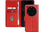 Avizar, Custodia Xiaomi 15 Ultra Flap Wallet Video, Rosso