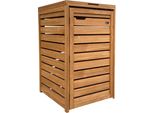 Axi Lex Copribidone Spazzatura In Legno Marrone - Copri Bidone Spazzatura 1 Contenitore - Max. 240L - Copribidone Spazzatura Esterno Con Eccellente Ventilazione