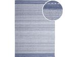 Axi Rhodos Tappeto Da Esterno, Rettangolare, Blu - Tappeto Da Giardino Per Interni/Esterni - Tappeto Da Balcone Realizzato Con Bottiglie In Pet Riciclate – 140 X 120 Cm / Spessore: 5 Mm