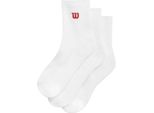 Wilson Quarter Top Calzini 3 Unità Bianco Eu 38-42 Uomo, Donna Bianco Eu 38-42