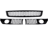Griglia Paraurti Anteriore + Griglia Inferiore – Per Audi A4 B6 Sedan (2002-2005) – Set Di 2 Pezzi – Accessori Auto
