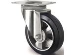 Ruota Girevole Per Carichi Pesanti Ø 200 Mm Portata 500 Kg Ruota Girevole Gomma Elastica 135 Mm 110 Mm