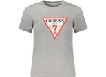 T-Shirt Donna Slim Fit Grigio - Cotone Organico, Collo Rotondo, Stampa Logo