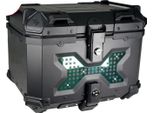 Bauletto Per Moto, In Alluminio Resistente, Ampio Spazio Di Stivaggio Da 80L, Nero-65L X