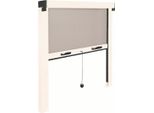 Zanzariera Irs Bianca 120 X 140 Cm Alluminio Fibra Di Vetro Finestra Pieghevole