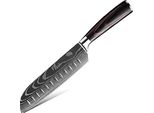 Coltello Da Cucina BL-38108 - Santoku/Nero/Marrone KP38108