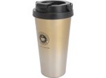 Tazza Da Caffè Isolata Con Coperchio Tazza Da Caffè In Acciaio Inox Da Viaggio Tazza Da Caffè Portatile Isolata Per Auto Tazza Da Caffè Giallo Sfumato 500Ml