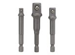 KS Tools Vierkant-Adapter-Satz Aus Chrom-Vanadium-Stahl 1/4 3-Teilig, 5141105 (514.1105)