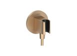 Hansgrohe Wandanschluss Fixfit S Rund, Mit Brausehalter, Brushed Bronze (26888140)