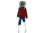 Lupo Mannaro Appeso Decorazione Halloween Lupo Horror Creatura Decorazione Decorazione Festa 40 Cm Figura Spaventosa Tempo Fantasma Figura Spaventosa Scheletro Fantasia Spaventosa, Colore: Rosso / Blu
