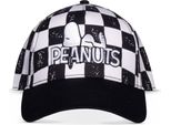 Peanuts - Cappellino Regolabile Con Logo A Scacchiera
