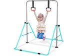 Yuenfong Barra Da Ginnastica Per Bambini Barra Orizzontale Da Ginnastica Regolabile In Altezza Barre Da Ginnastica Per Casa Barre Per Bambini Espandibile Junior (Verde)