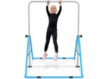 Yuenfong Barra Da Ginnastica Per Bambini Barra Orizzontale Da Ginnastica Regolabile In Altezza Barre Da Ginnastica Per Casa Barre Per Bambini Espandibile Junior (Blu)
