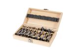Stier Forstnerbohrer-Set In Holz-Kasette, 15-Teilig (906525)