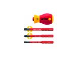 Wiha Schraubendreher Mit Bithalter Set Softfinish® Electric Slimvario® Stubby 4-Tlg. (41230)