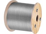Succebuy 1/8" T316 Cavo In Acciaio Inox - 7X7 Corda Metallica, 500 Piedi Per Ringhiere, Decking E Progetti Di Miglioramento Domestico"