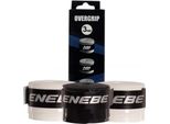 Enebe Smooth 3 Units Padel Overgrip Bianco, Nero Bianco, Nero Taglia Unica