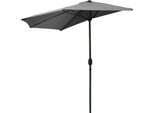 3.08 Demi Parasol Mezzo Ombrellone - Ca. 2,7 X 1,35 M - Ombrellone Mezzo Giro - Colore: Anthrazite
