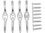 2 Pc Asta Per Bandiera Bley Hook Fissaggio Con Cavo In Acciaio Inox Per Piccole Imbarcazioni