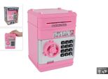 Cassaforte Con Codice Segreto Rosa, 19,5 Cm