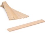 200 Pz. Bastoncini Di Legno | 128 X 16 X 3,2 Mm | Legno Di Faggio Per L'artigianato