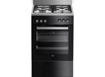 Cucina A Gas Da 65 Litri Con 4 Fuochi, Nera Beko Fsg52010Gbc