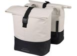 Basil Doppia Borsa Da Bicicletta Cove 28-32 L 14 X 29 X 36 Cm - Bianco Nero