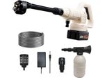 Idropulitrice, Funzionamento A Batteria, Ugello Regolabile, Bianco 1 Batteria
