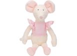 Happy Horse, Topolino Di Peluche Maddy 30 Cm - Bianco Rosa - Peluche Per Neonati