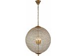 Casa Padrino Lampadario Barocco In Cristallo Oro Ø 61 X H. 80 Cm - Luci Barocche