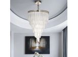 Casa Padrino Lampadario In Cristallo Argento Ø 60 X H. 75 Cm - Luxury Interior